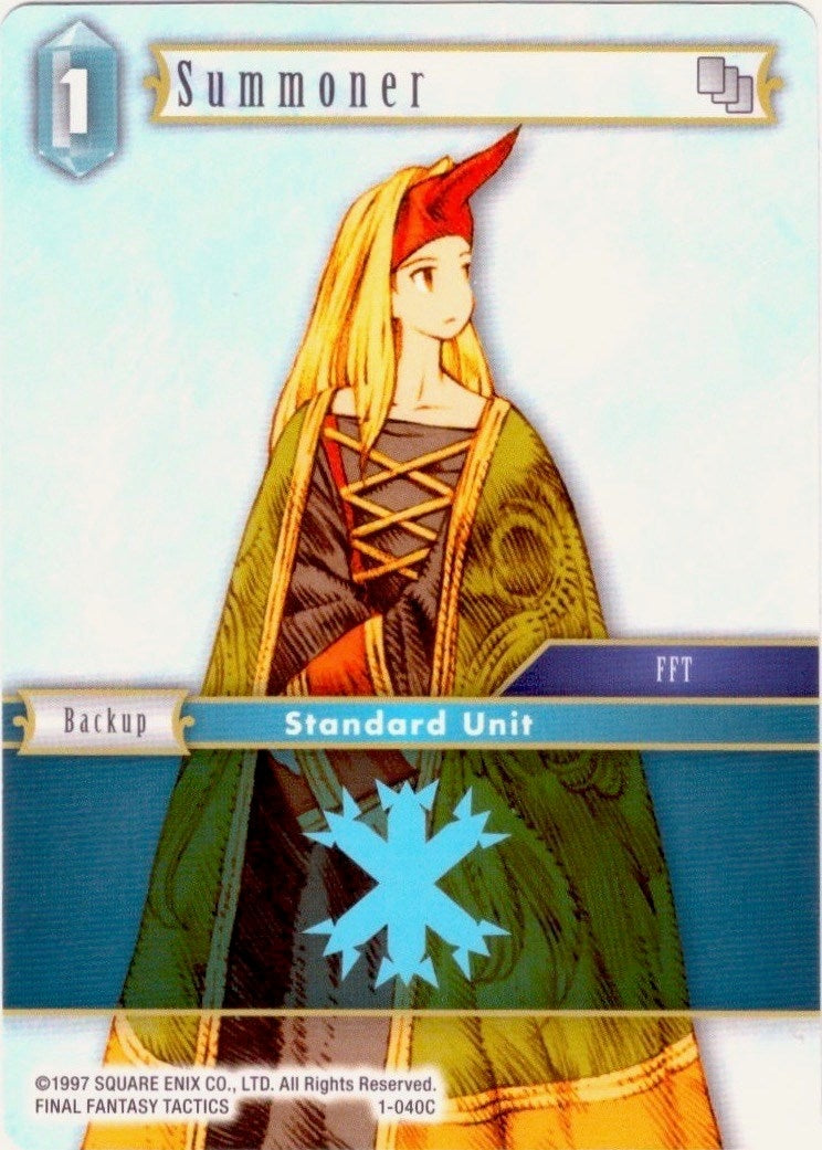 Image for Summoner (Female Unit) - 1-040C (Deck Exclusive Cards) (1-040C) - Final Fantasy TCG
