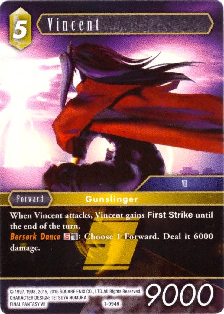 Image for Vincent - 1-094R (Deck Exclusive Cards) (1-094R) - Final Fantasy TCG