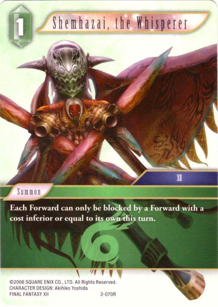 Image for Shemhazai, the Whisperer - 2-070R (Deck Exclusive Cards) (2-070R) - Final Fantasy TCG