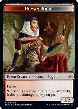 Image for Human Rogue Token (Throne of Eldraine) (12) - Magic: The Gathering