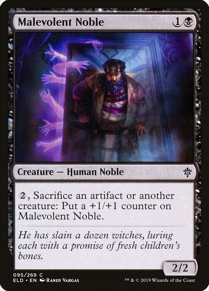 Image for Malevolent Noble (Throne of Eldraine) (95) - Magic: The Gathering