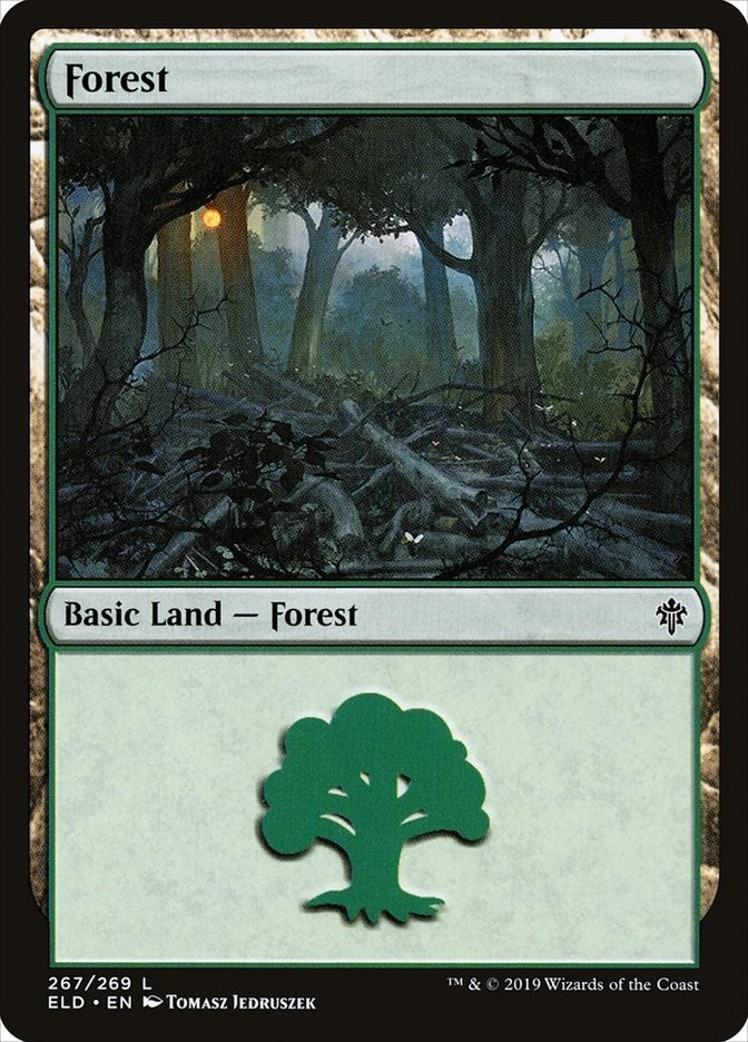 Image for Forest (267) (Throne of Eldraine) (267) - Magic: The Gathering
