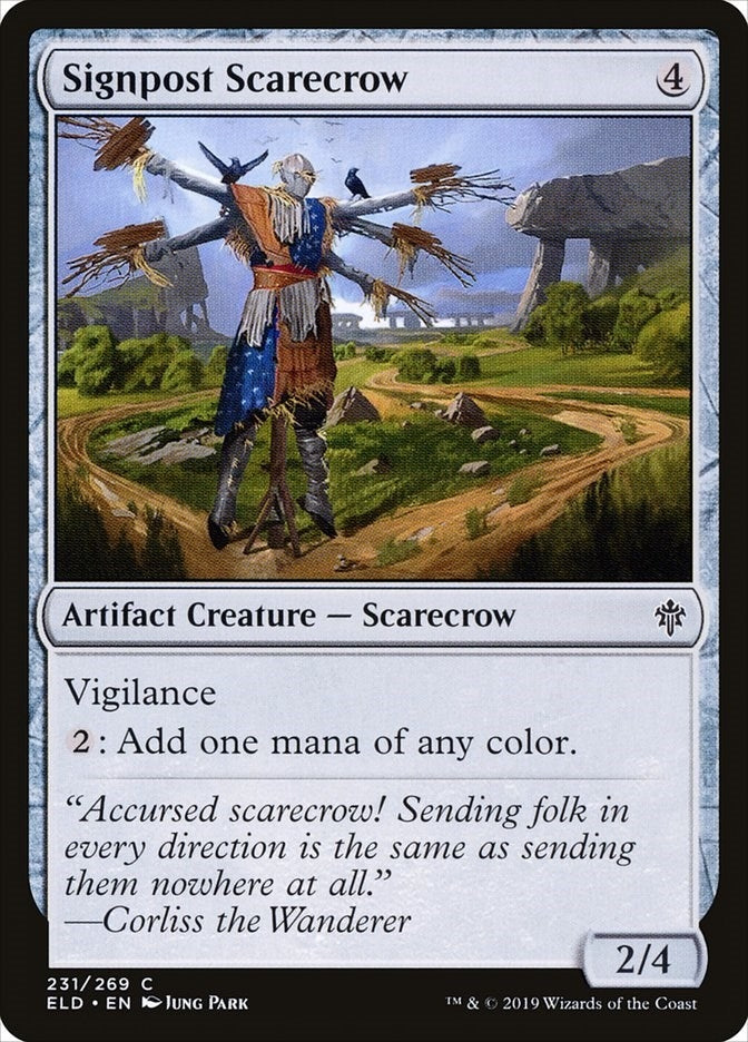 Image for Signpost Scarecrow (Throne of Eldraine) (231) - Magic: The Gathering