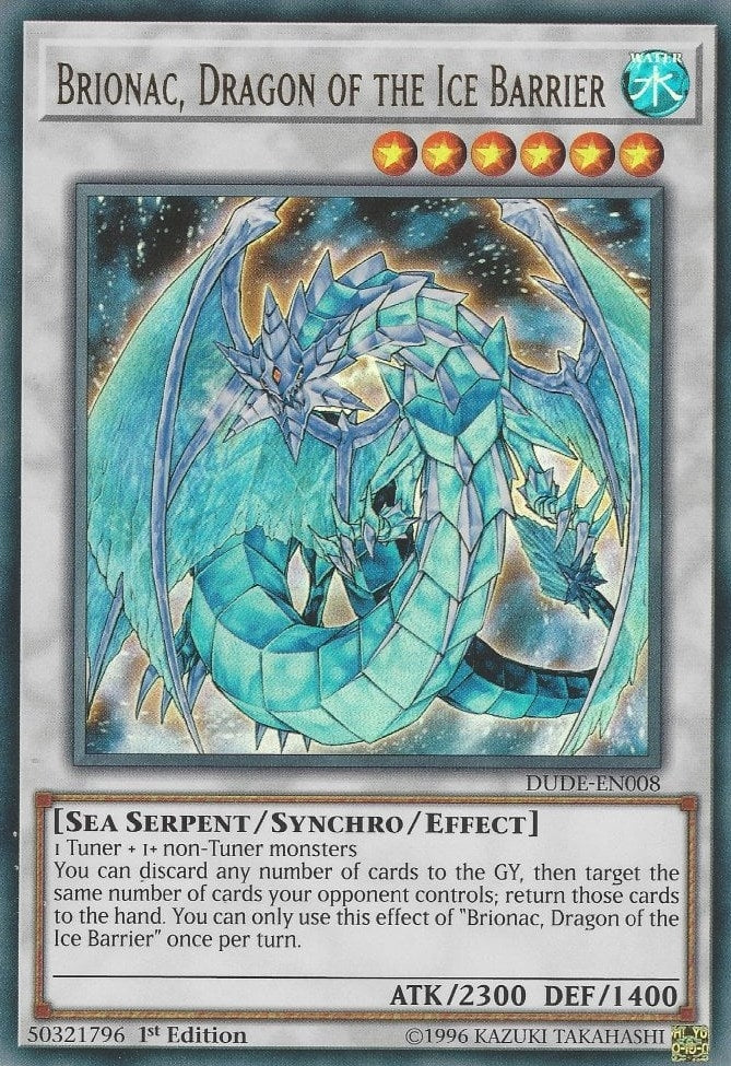 Image for Brionac, Dragon of the Ice Barrier (Duel Devastator) (DUDE-EN008) - YuGiOh