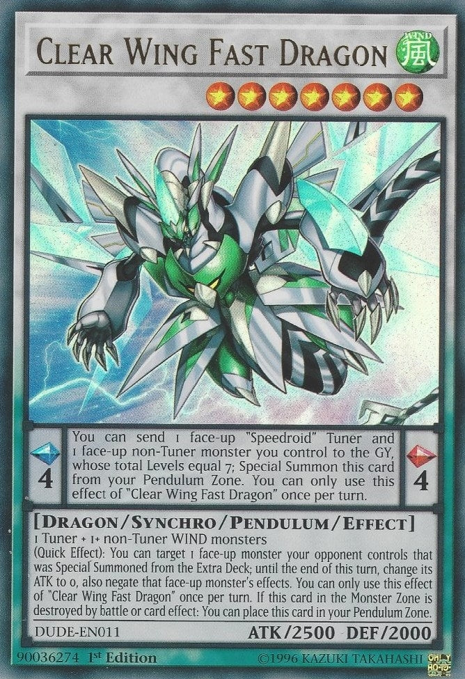 Image for Clear Wing Fast Dragon (Duel Devastator) (DUDE-EN011) - YuGiOh
