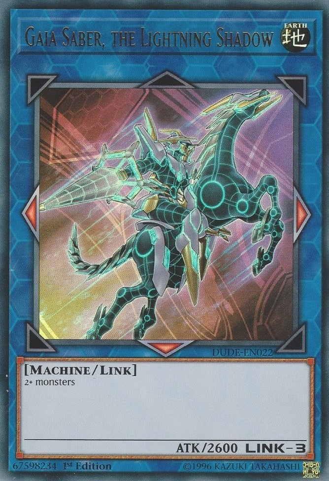 Image for Gaia Saber, the Lightning Shadow (Duel Devastator) (DUDE-EN022) - YuGiOh