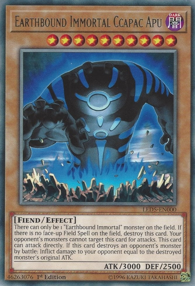 Image for Earthbound Immortal Ccapac Apu (Legendary Duelists: Immortal Destiny) (LED5-EN000) - YuGiOh