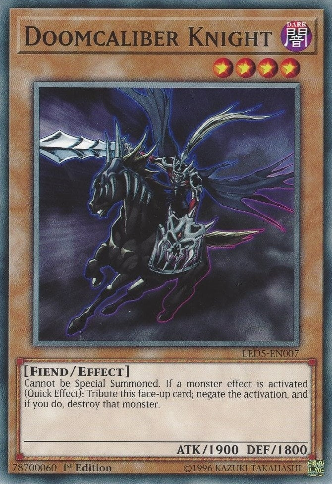 Image for Doomcaliber Knight (Legendary Duelists: Immortal Destiny) (LED5-EN007) - YuGiOh