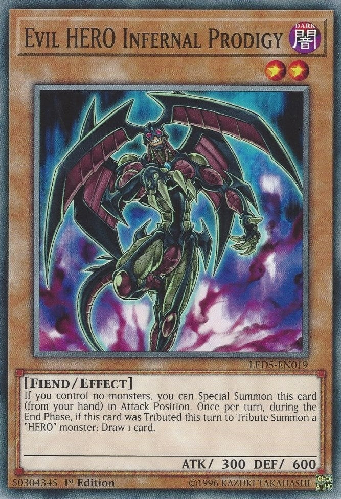 Image for Evil HERO Infernal Prodigy (Legendary Duelists: Immortal Destiny) (LED5-EN019) - YuGiOh