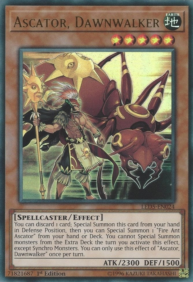 Image for Ascator, Dawnwalker (Legendary Duelists: Immortal Destiny) (LED5-EN024) - YuGiOh