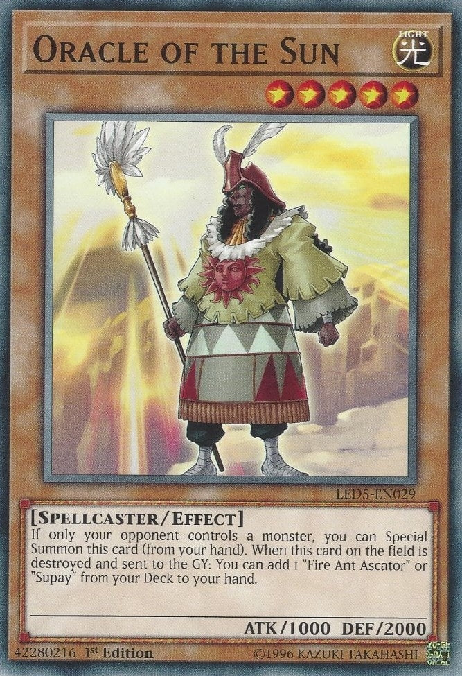 Image for Oracle of the Sun (Legendary Duelists: Immortal Destiny) (LED5-EN029) - YuGiOh