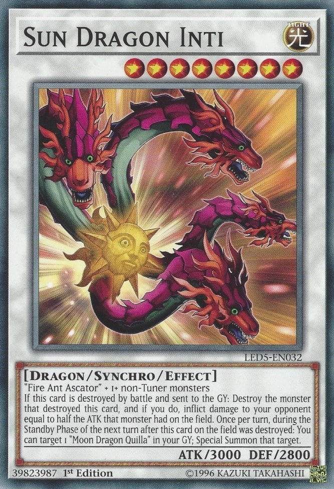 Image for Sun Dragon Inti (Legendary Duelists: Immortal Destiny) (LED5-EN032) - YuGiOh