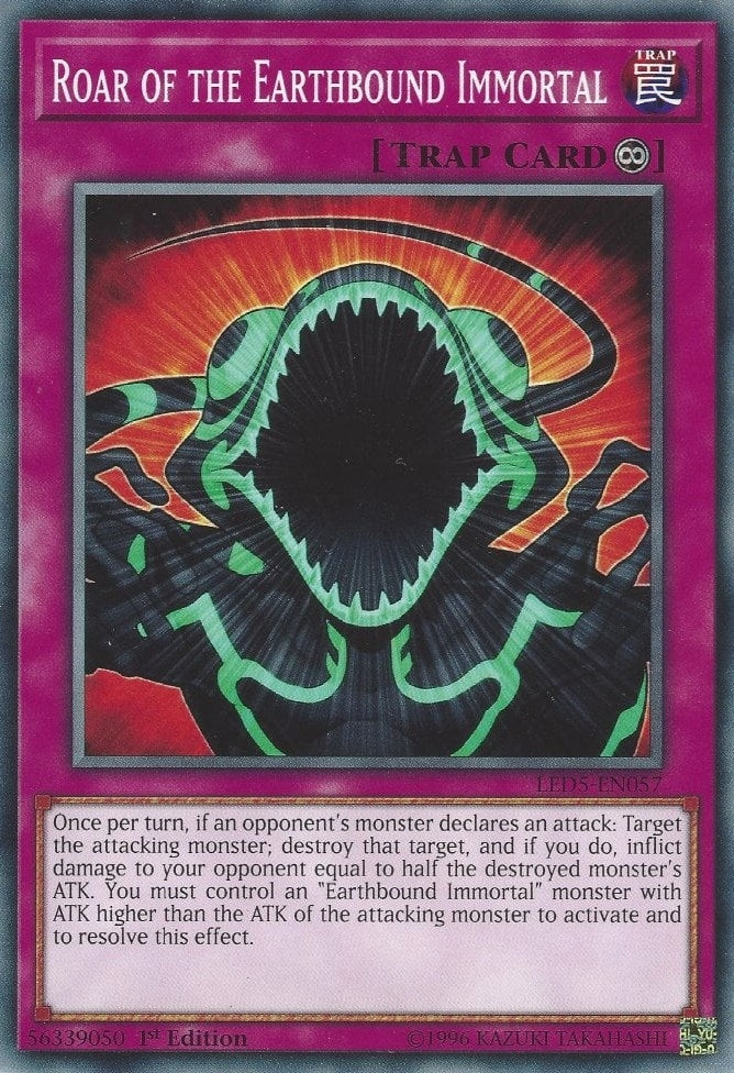 Image for Roar of the Earthbound Immortal (Legendary Duelists: Immortal Destiny) (LED5-EN057) - YuGiOh