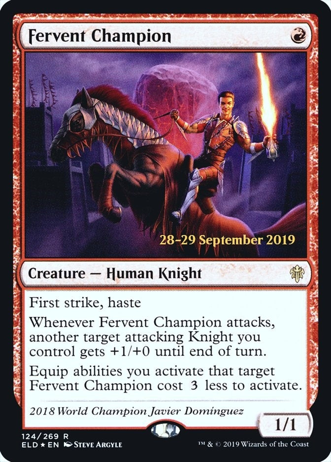 Image for Fervent Champion (Prerelease Cards) (124) - Magic: The Gathering
