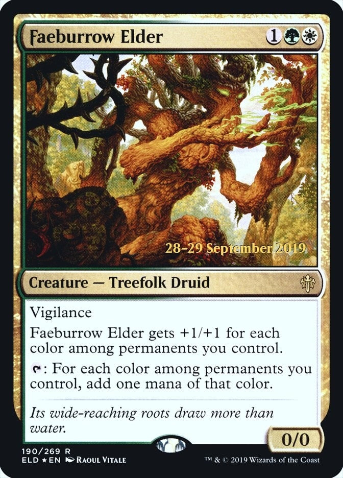 Image for Faeburrow Elder (Prerelease Cards) (190) - Magic: The Gathering