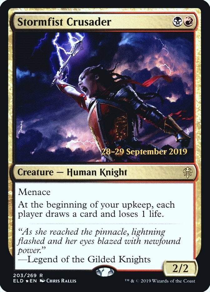 Image for Stormfist Crusader (Prerelease Cards) (203) - Magic: The Gathering