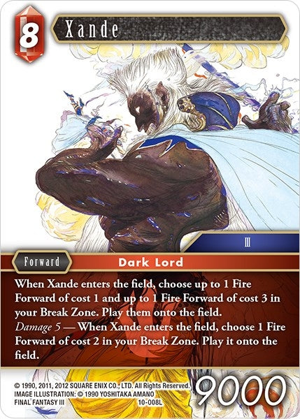 Image for Xande (Opus X) (10-008L) - Final Fantasy TCG