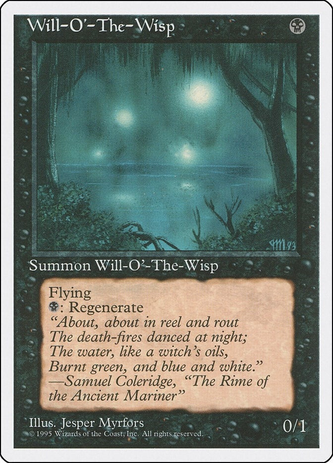 Image for Will-o'-the-Wisp (Fourth Edition) - Magic: The Gathering