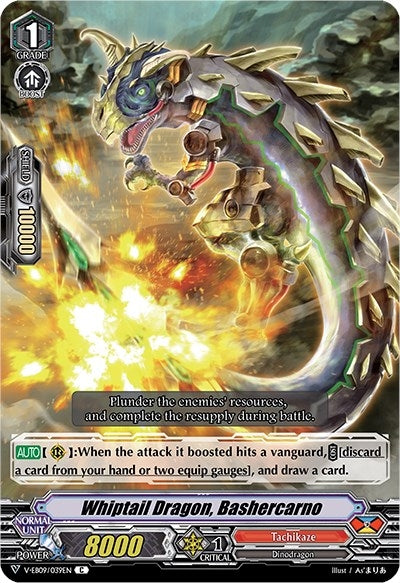 Image for Whiptail Dragon, Bashercarno (V-EB09: The Raging Tactics) (V-EB09/039EN) - Cardfight Vanguard