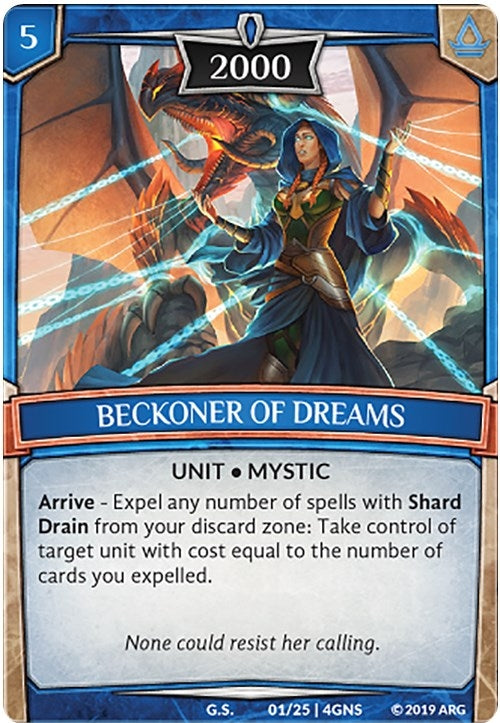 Image for Beckoner of Dreams (Expansion Pack 2: Genesis) (1/25 | 4GNS) - Argent Saga TCG