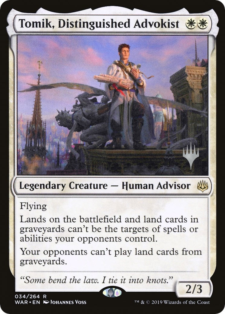 Image for Tomik, Distinguished Advokist (Promo Pack: Throne of Eldraine) (34) - Magic: The Gathering
