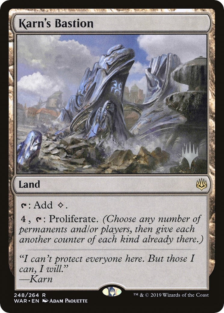 Image for Karn's Bastion (Promo Pack: Throne of Eldraine) (248) - Magic: The Gathering