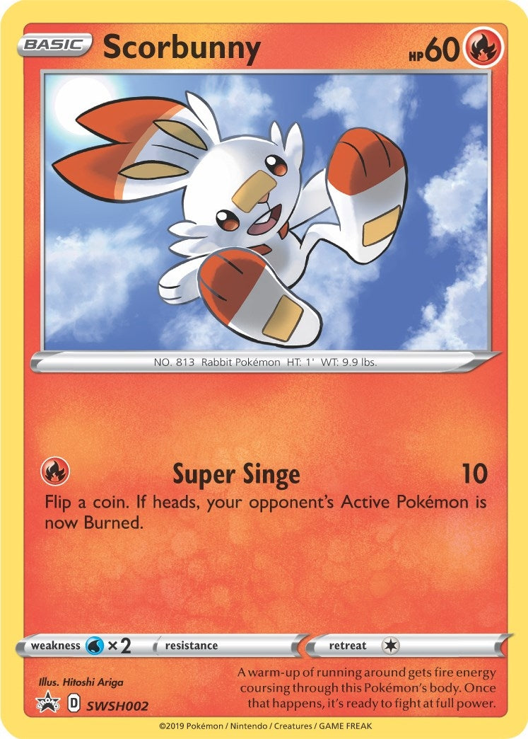 Image for Scorbunny - SWSH002 (SWSH: Sword & Shield Promo Cards) (SWSH002) - Pokemon