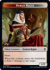 Image for Human Rogue // Food (015) Double-Sided Token (Throne of Eldraine) (12 // 15) - Magic: The Gathering