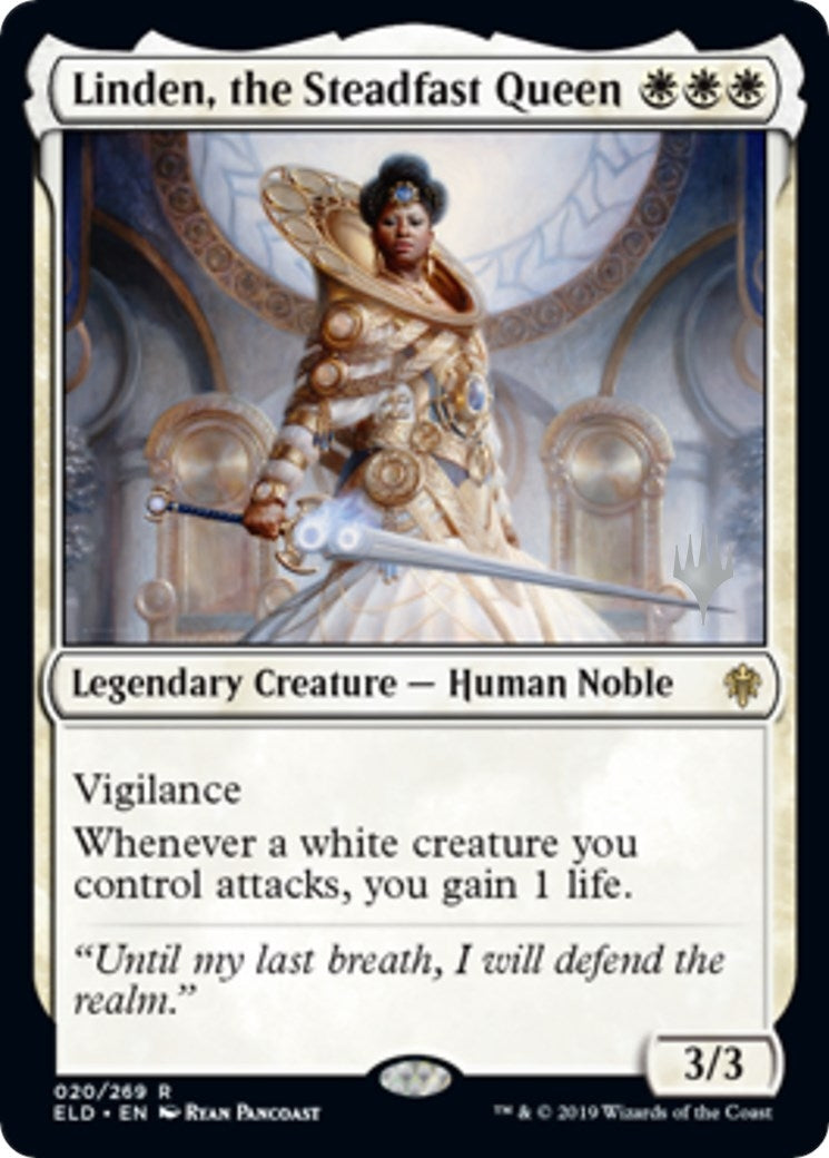 Image for Linden, the Steadfast Queen (Promo Pack: Throne of Eldraine) (20) - Magic: The Gathering