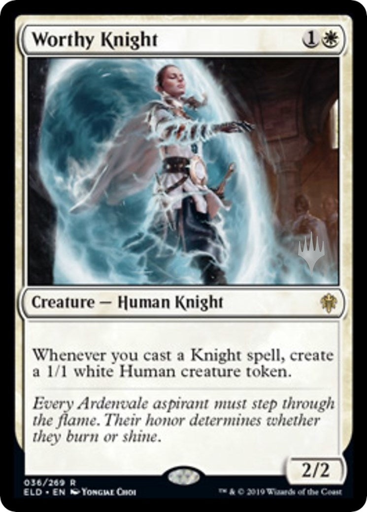 Image for Worthy Knight (Promo Pack: Throne of Eldraine) (36) - Magic: The Gathering