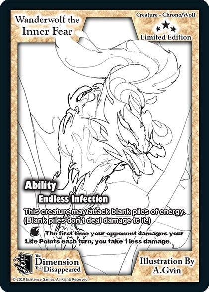 Image for Wanderwolf the Inner Fear (Limited Edition) (Limited Edition Sketch Cards) - Exodus TCG