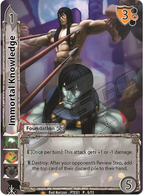Image for Immortal Knowledge (Full Art Promo) (Red Horizon: Blood Omen) (9/12) - UniVersus