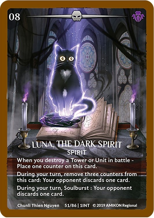 Image for Luna, the Dark Spirit (Bronze Metal) (ARG Oct./Nov. 2019 Regional) (Argent Saga Promos) (51/86 | 1INT) - Argent Saga TCG