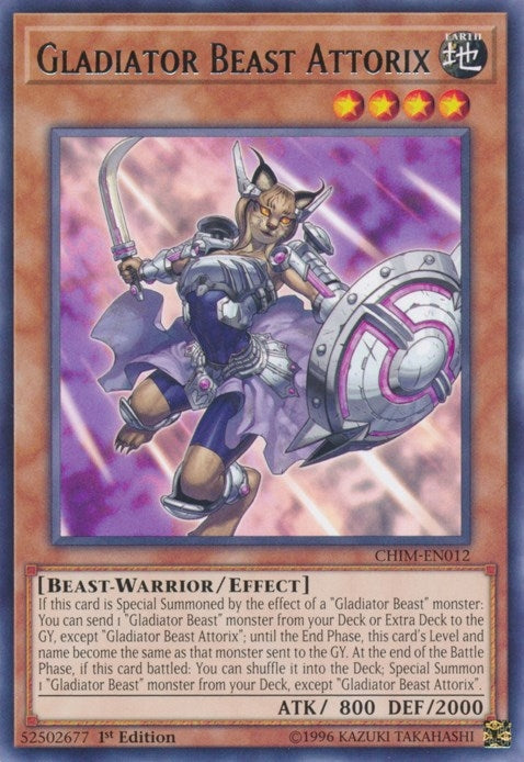 Image for Gladiator Beast Attorix (Chaos Impact) (CHIM-EN012) - YuGiOh