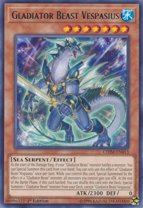 Image for Gladiator Beast Vespasius (Chaos Impact) (CHIM-EN013) - YuGiOh