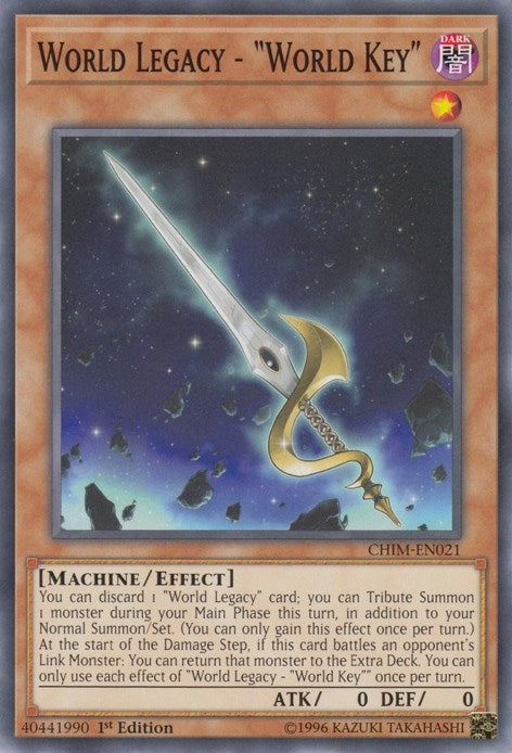 Image for World Legacy - "World Key" (Chaos Impact) (CHIM-EN021) - YuGiOh