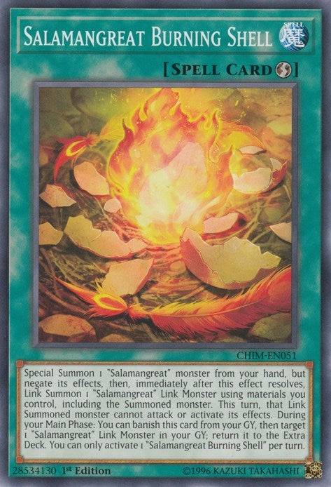 Image for Salamangreat Burning Shell (Chaos Impact) (CHIM-EN051) - YuGiOh