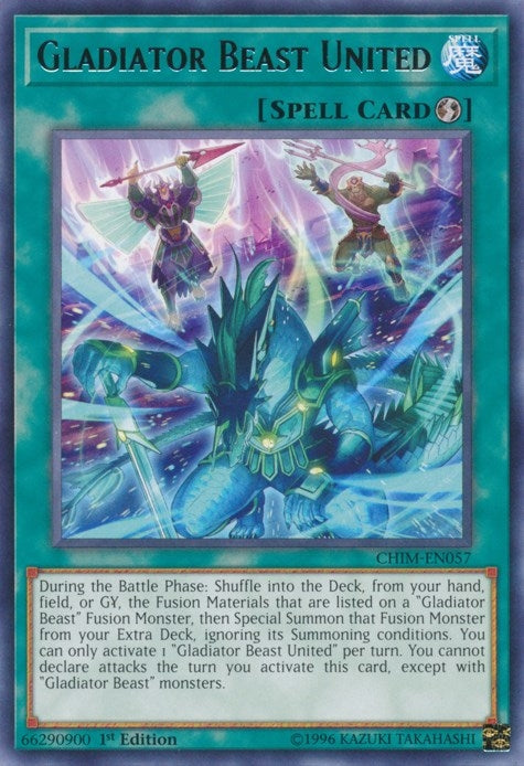 Image for Gladiator Beast United (Chaos Impact) (CHIM-EN057) - YuGiOh