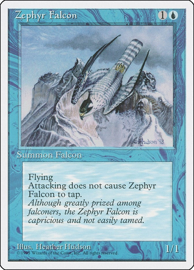 Image for Zephyr Falcon (Fourth Edition) - Magic: The Gathering