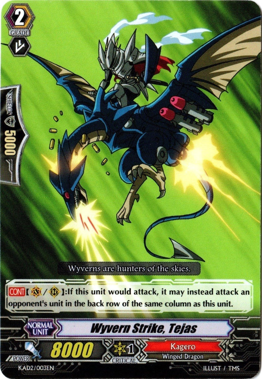 Image for Wyvern Strike, Tejas (Kero Kero Ace Pack) (KAD2/003EN) - Cardfight Vanguard
