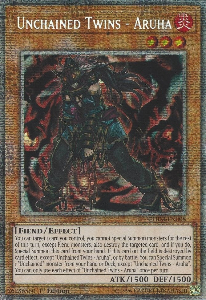 Image for Unchained Twins - Aruha (Starlight Rare) (Chaos Impact) (CHIM-EN008) - YuGiOh