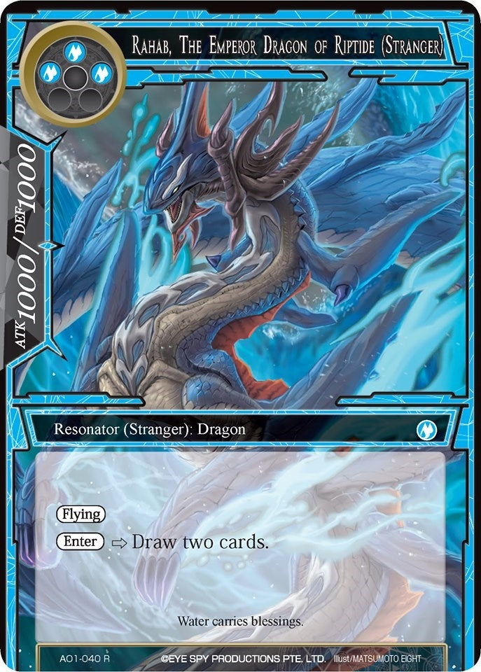 Image for Rahab, The Emperor Dragon of Riptide (Stranger) (Alice Origin) (AO1-040) - Force of Will