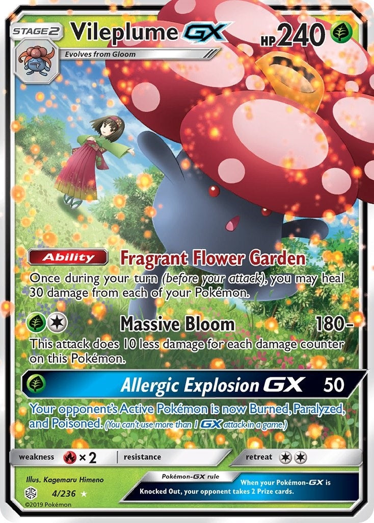 Image for Vileplume GX (SM - Cosmic Eclipse) (4/236) - Pokemon