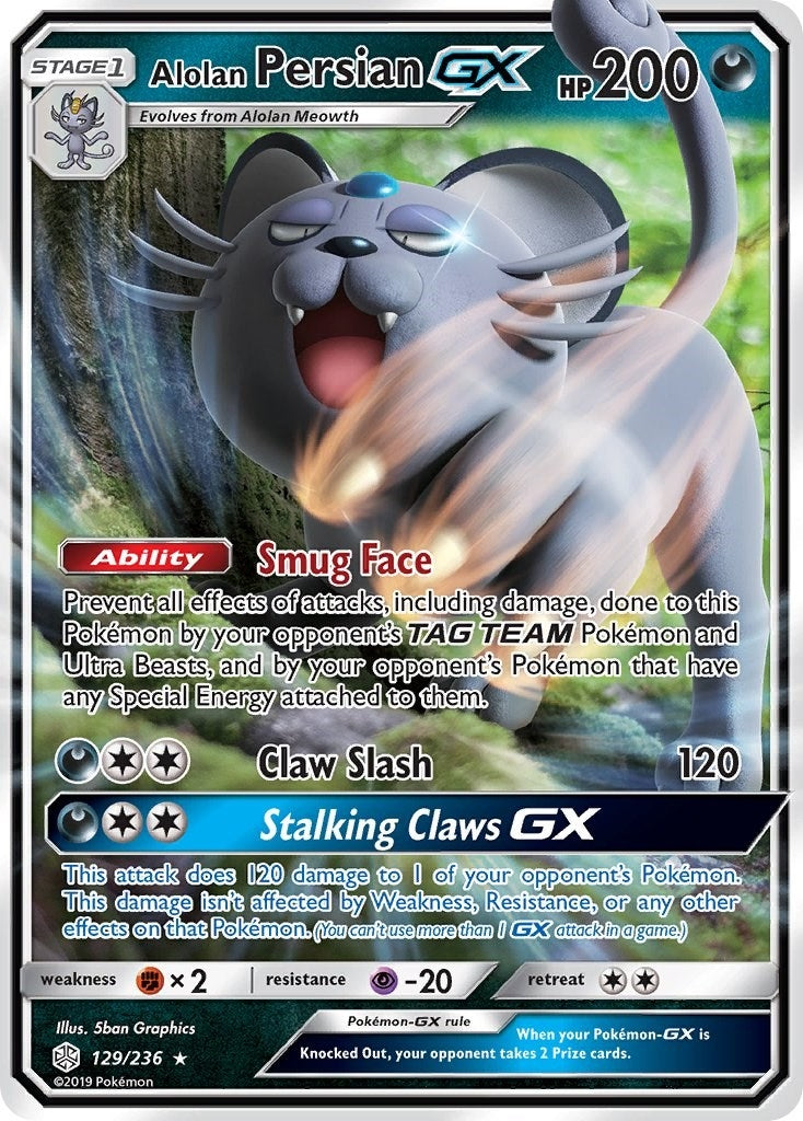 Image for Alolan Persian GX (SM - Cosmic Eclipse) (129/236) - Pokemon