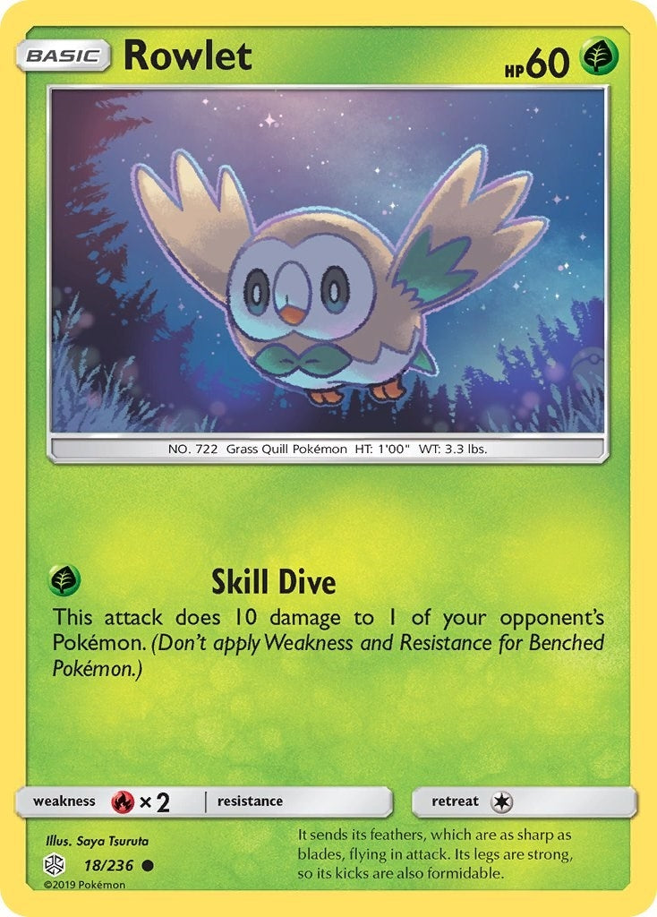Image for Rowlet (SM - Cosmic Eclipse) (18/236) - Pokemon