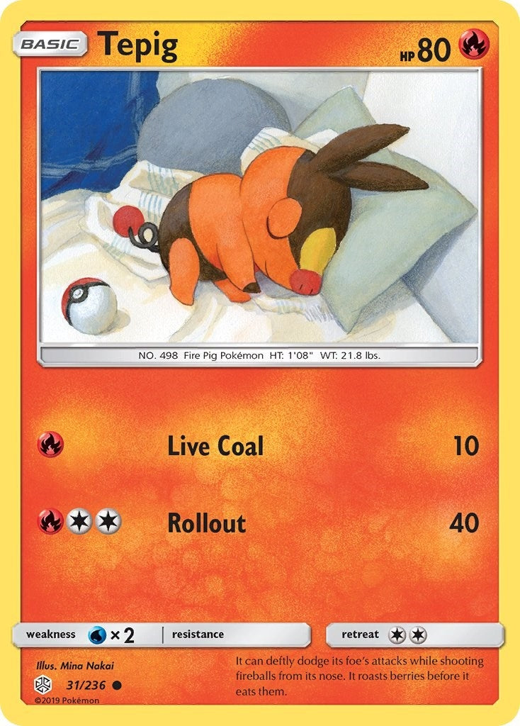 Image for Tepig (SM - Cosmic Eclipse) (31/236) - Pokemon