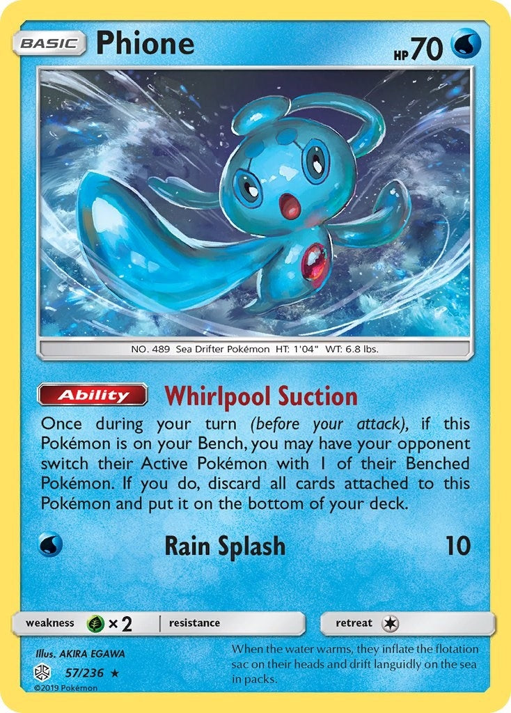 Image for Phione (SM - Cosmic Eclipse) (57/236) - Pokemon