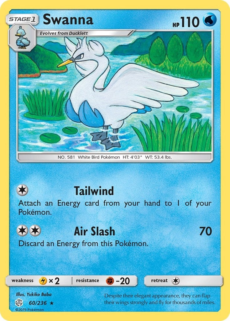Image for Swanna (SM - Cosmic Eclipse) (60/236) - Pokemon