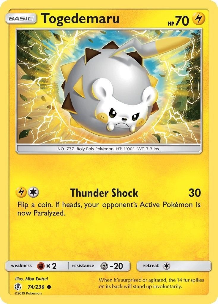 Image for Togedemaru (SM - Cosmic Eclipse) (74/236) - Pokemon