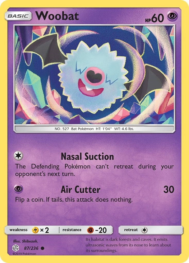 Image for Woobat (SM - Cosmic Eclipse) (87/236) - Pokemon